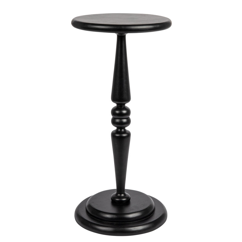 Burckhardt Solid Wood End Table, Black