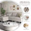 Canapé modulaire 3 pièces Sarahkate-269379989