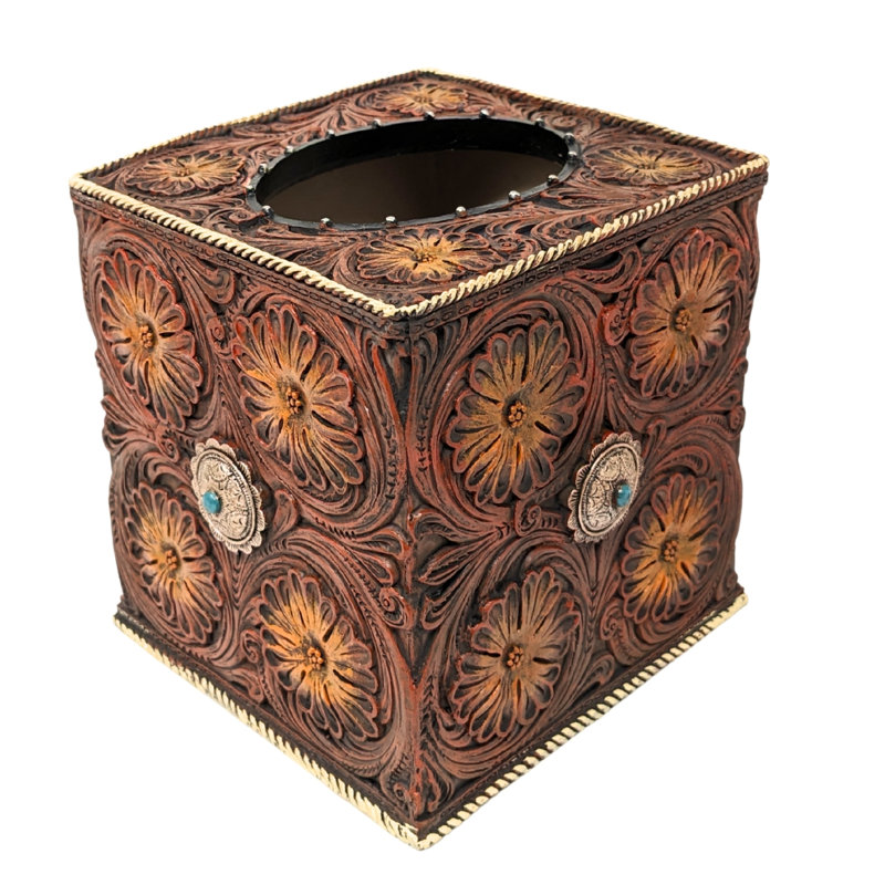 Porte-boîte à mouchoirs en résine