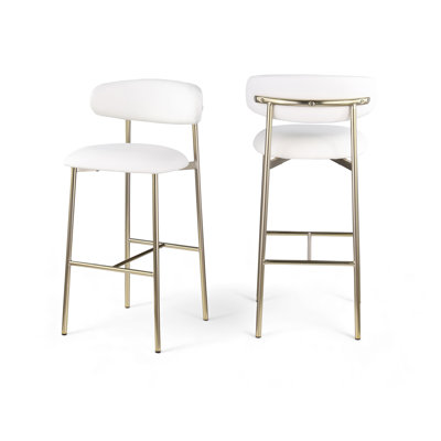 Lupita Vegan Leather Upholstered Bar Stool