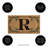 Monogram Coir Mat, Letter "R"
