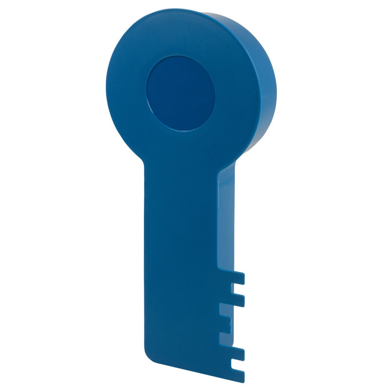 Plastic / Acrylic Wall Organizer with Key Hooks, Blue