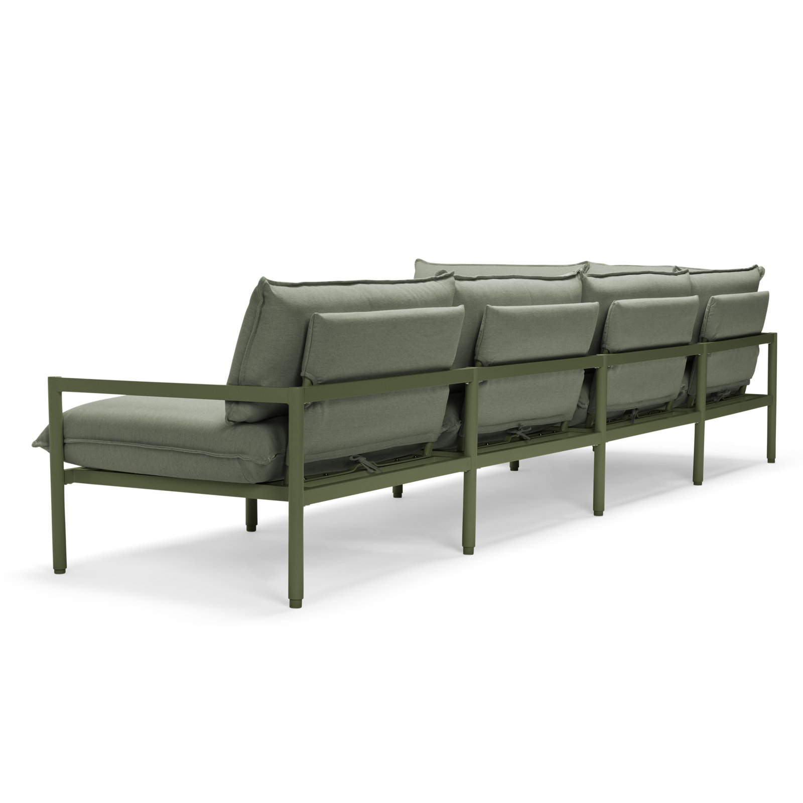 Terra 136" Sunbrella® Patio Sectional, Olive