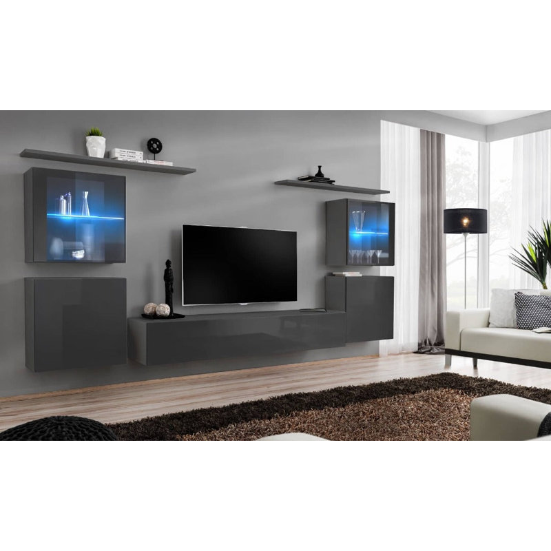 Unfinished Entertainment Centre for TVs up to 75", Graphite
