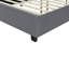Grand lit plateforme tapissier avec grande tête de lit, velours, mobilier de chambre classique-1838485501