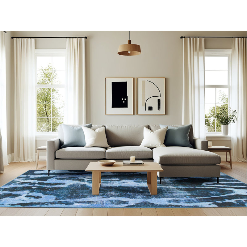 Tapis abstrait moderne 988, Rectangle 6 pi x 9 pi