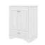 Ensemble de meuble-lavabo 24 po avec lavabo en céramique, armoire de rangement moderne avec 2 portes et tiroir, meuble-lavabo autoportant-121085757