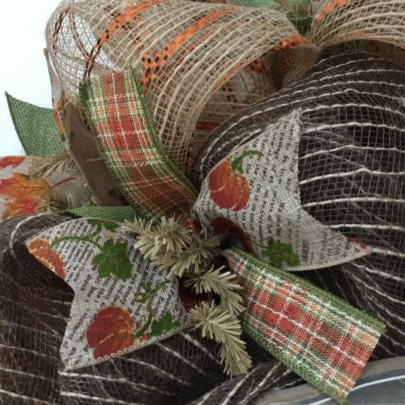 Welcome Friends Harvest Wreath