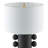 Jurrah 27" Tall Ceramic Table Lamp with Fabric Shade in Matte Black/White-534816380