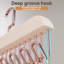 Solid Wood Multi-Functional Clothes Hanger-350983543