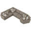 Canapé modulaire 5 pièces Zanna Zanna-487200377