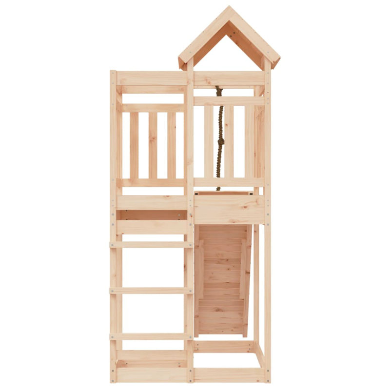 Ensemble de balançoires en bois massif, Pin