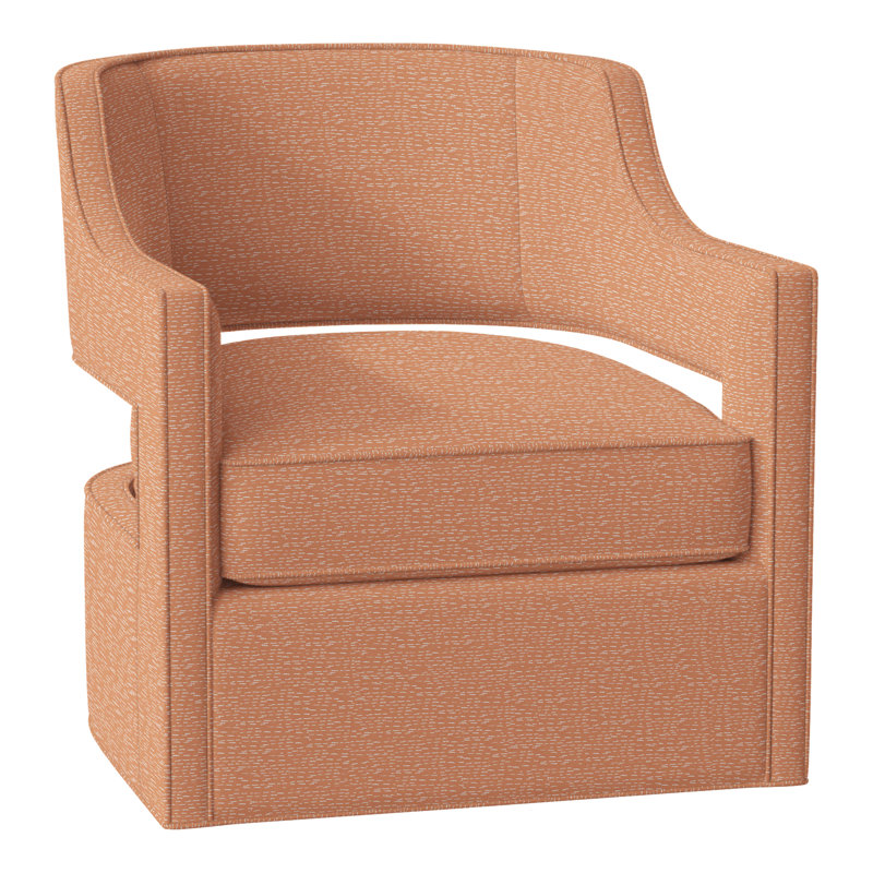 Fauteuil pivotant l 29,5 po Phoebe, Perigold Arigato Mango