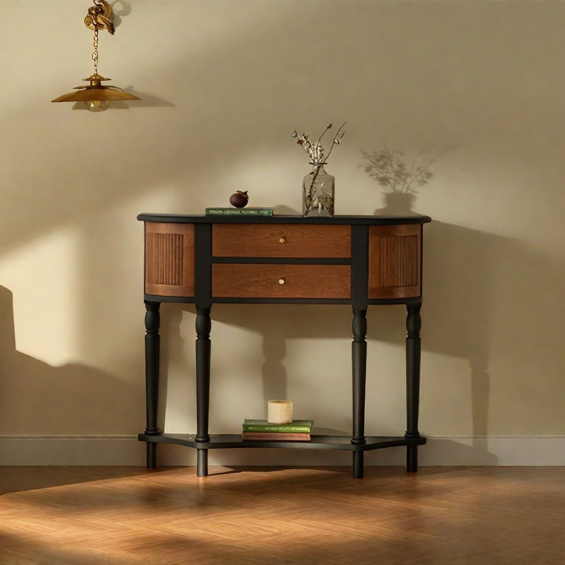 Console Retro Elegant, H 35,43 po x l 35,43 po x P 7,87 po