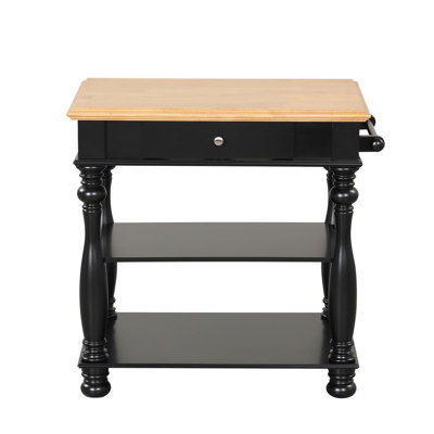 Black Kitchen Island