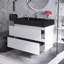 Meuble-lavabo mural simple 36 po avec plateau