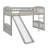 Loft Bed With Slide And Ladder-1839293699
