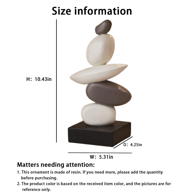 Statue moderne moderne de décoration intérieure (1pc) - Bureau élégant et ornement de bureau