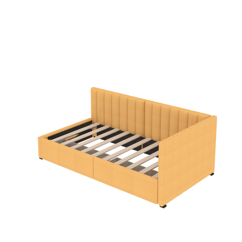 Jordyne Upholstered Daybed, Yellow