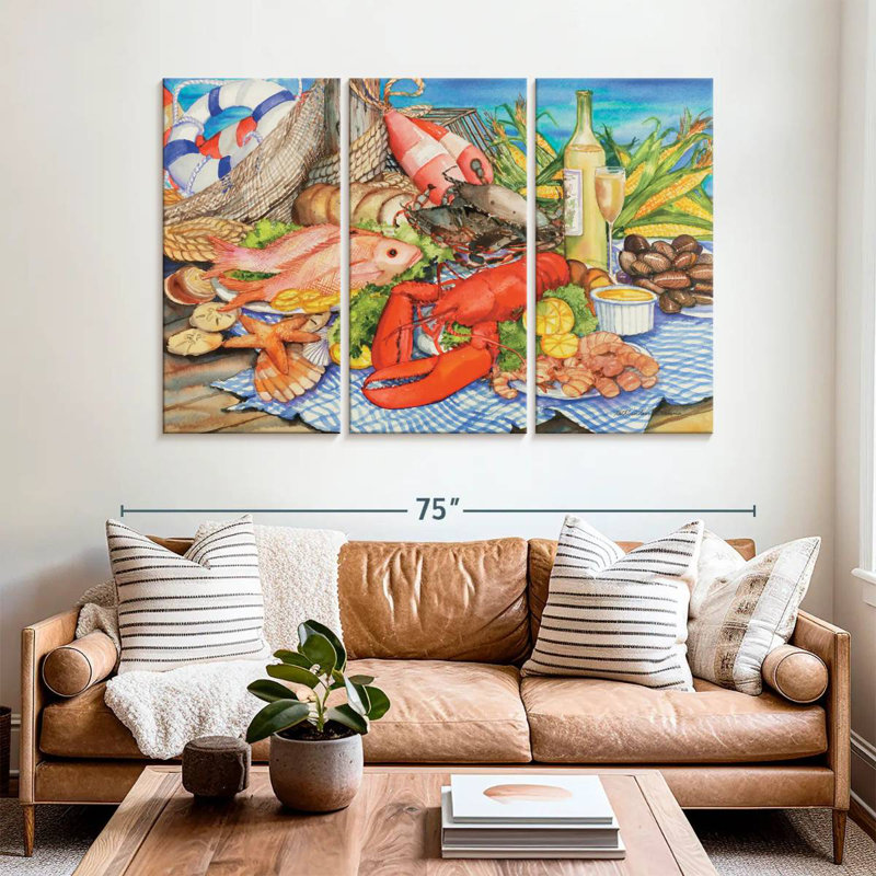 Yarlin Seafood Platter, 42" H x 65" W