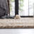 Chesnut Natural Fiber Flat Weave Jute And Cotton With Latex Striped Rug-1768261775