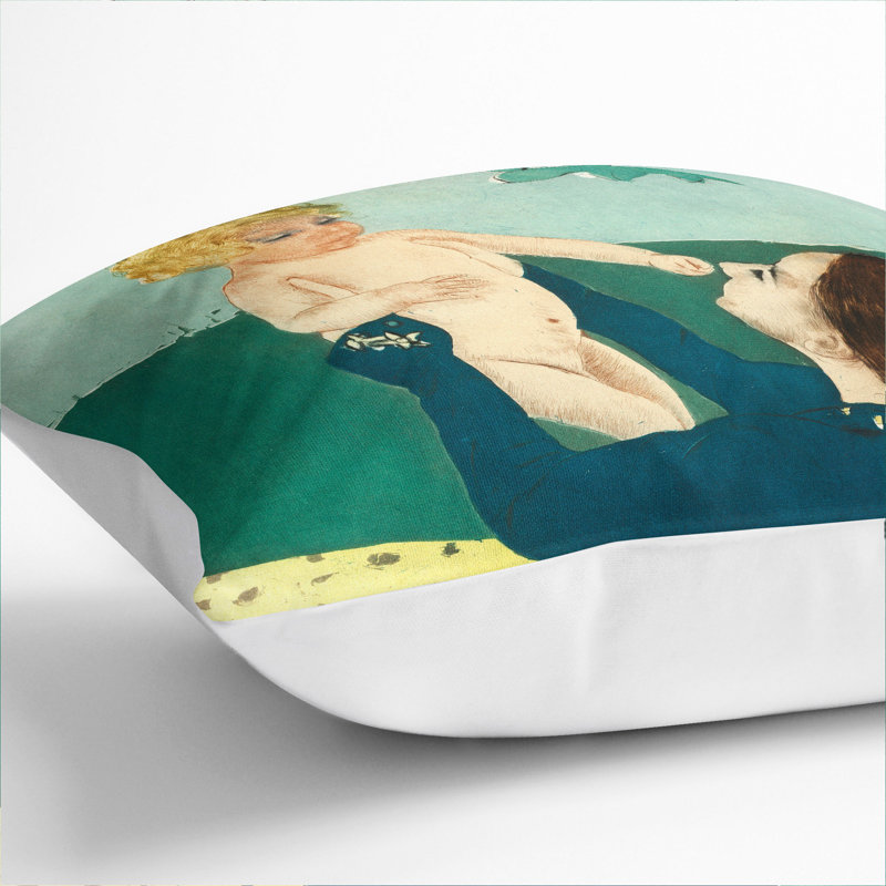 Square Cushion, White, 40cm H x 40cm W x 15cm D