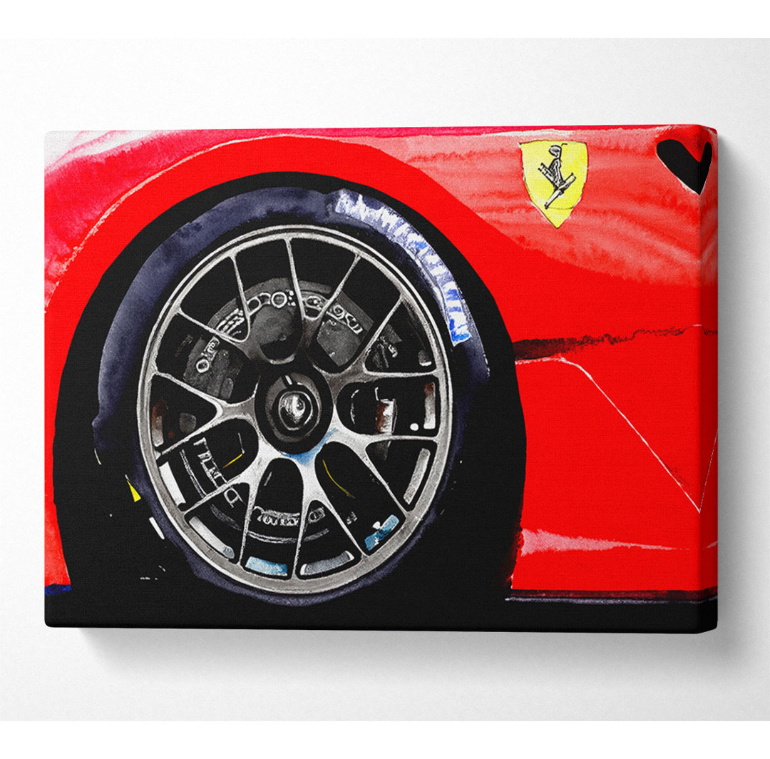 Ferrari F340 Wheel - Kunstdrucke auf Leinwand