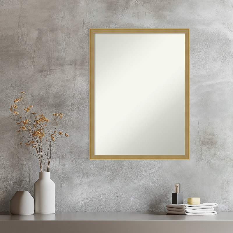 Miroir mural Incline, 25,5 po x 19,5 po, Or foncé