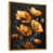 Toile avec cadre flottant or