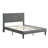 Upholstered Full Size Bed Frame With Headboard - Vigorous Wood Slat Assembly Mattress Foundation No Box Spring Gray Effortless Detected Resilient Aggregation Found