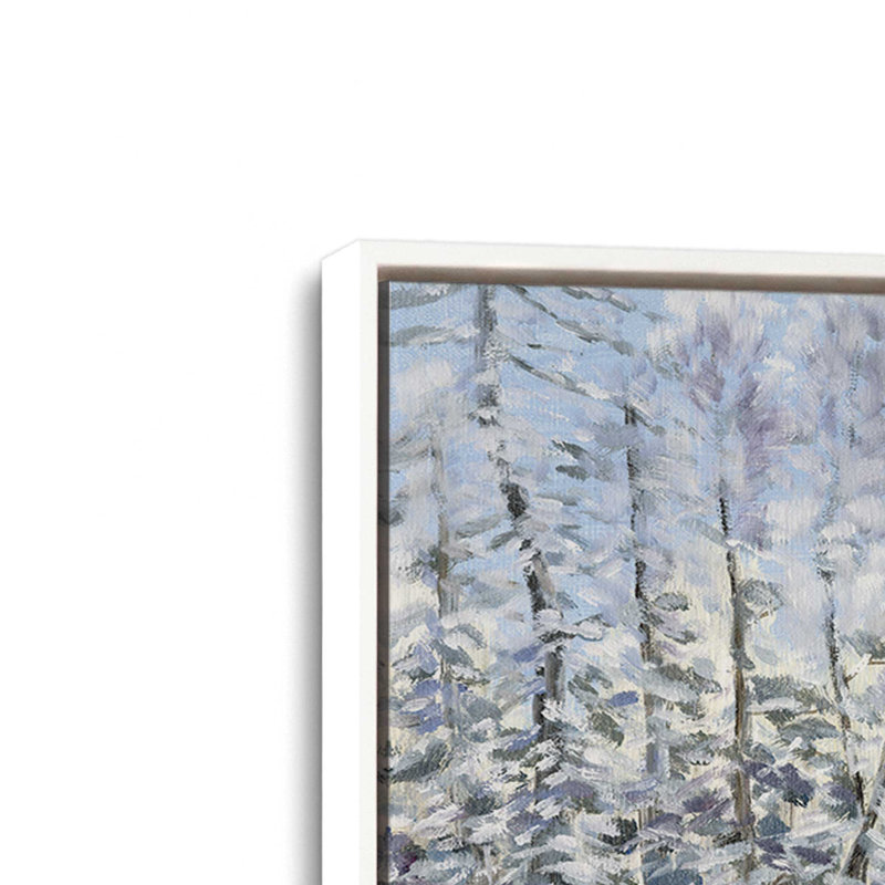 «Winter Forest» par Dogwood, Toile avec cadre, L 48 x H 36, Blanc