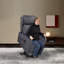 Fauteuil large en velours 27,6 po Rajiya