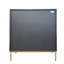 Armoire de salle de bain laquée noire + bleue - 2 portes, 1 tiroir, tiroir d'apparence de tablette réglable avec pour l'espace organisé