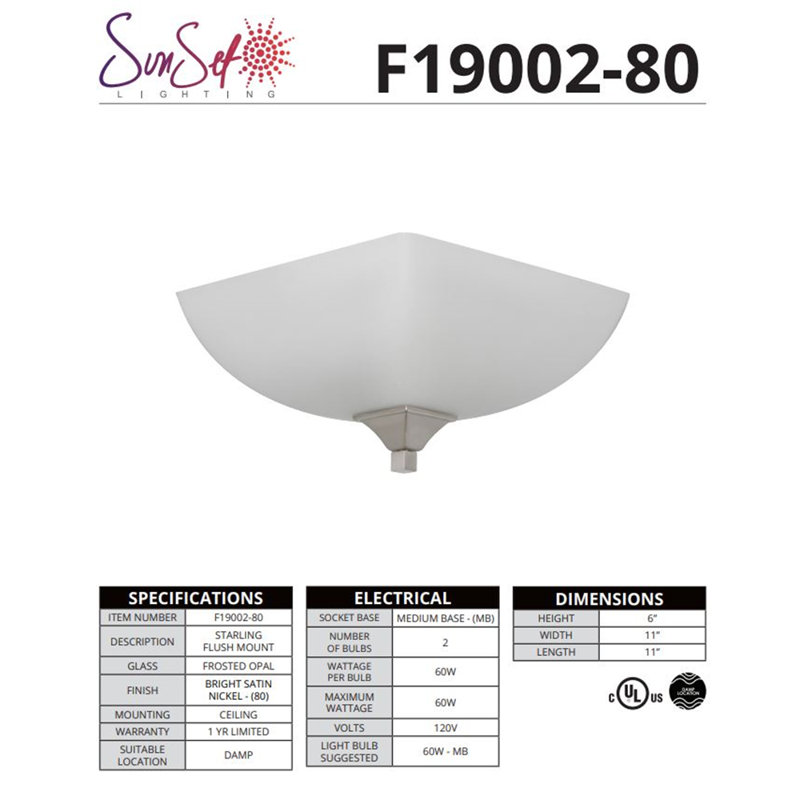 Glass Flush Mount