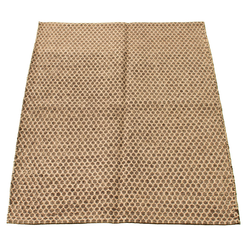 Tapis unique en laine noué à la main 4 pi 7 po x 6 pi 7 po nouvel âge Gwendelyn
