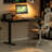 Black Rectangular Solid Wood  desk