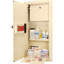 Coffre-fort mural beige avec empreinte digitale de 120 pi - ouverture de 0,82 pi³ pour un compartiment de rangement sécuritaire verrouillable