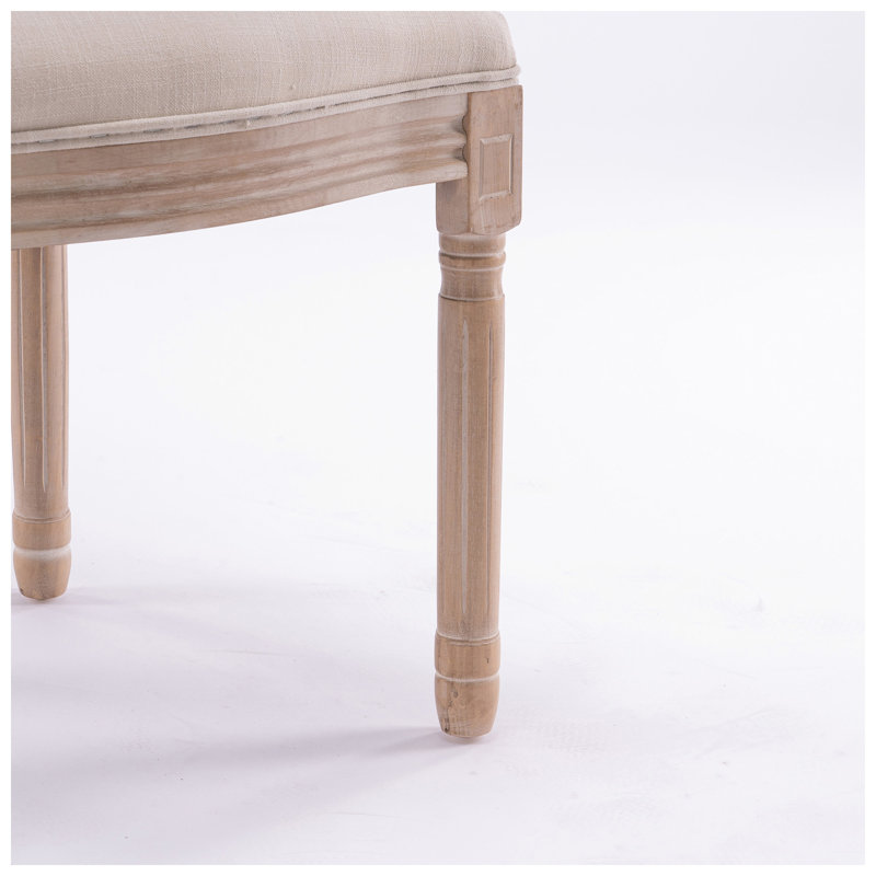 Ensemble de 2 chaises de salle à manger en bois massif l 19,69 po x P 16,93 po x H 37,8 po Court