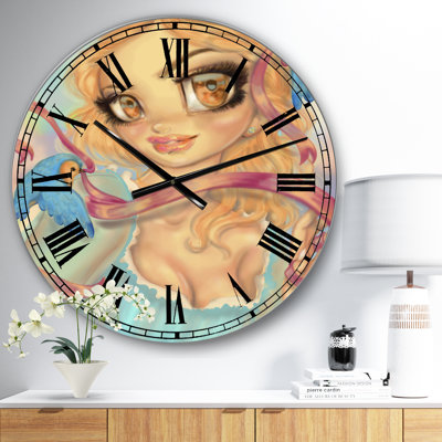 Cendrillon - grande horloge murale moderne