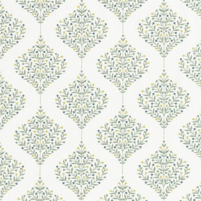 Orchard Tree Fabric, Gardenia Green