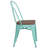 Kewaunee Metal Stackable Chair with Wood Seat-1976427546