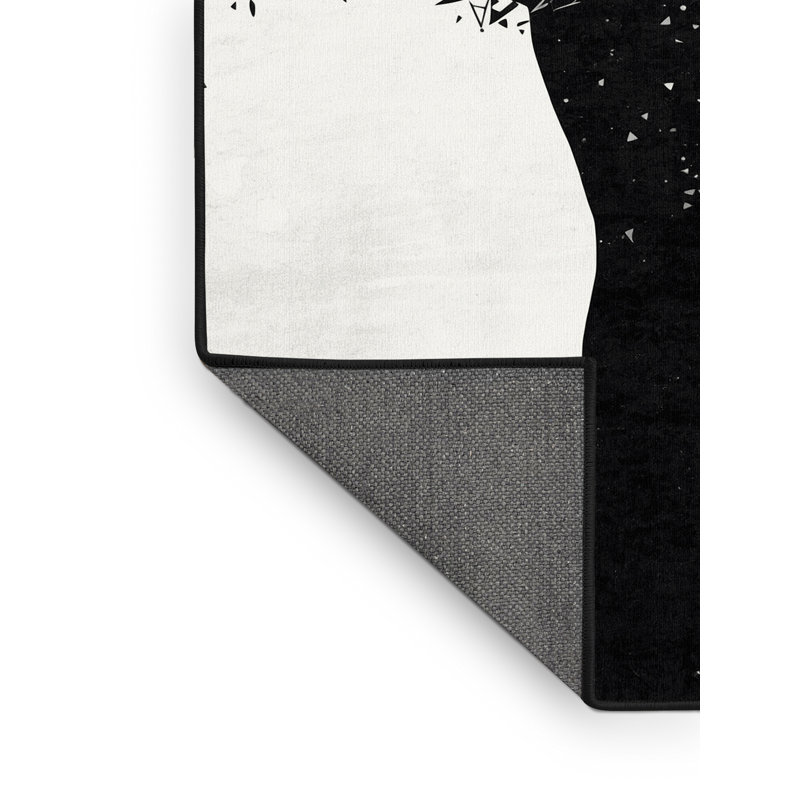 Tapis à motif géométrique doux et moelleux d'inspiration mondiale Glenmore, 2 x 4