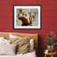 Santa Selfie with Reindeer Framed Print Under Glass, design by Arlington Prints-94331942-94331940