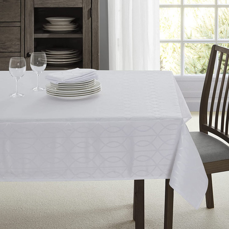 Nappe rectangulaire en polyester, L 144 po x l 60 po, gris