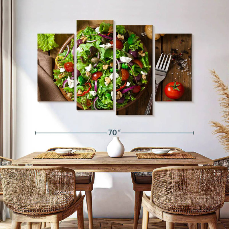 Laitue Yarlin et salade de radicchio, H 42 po x l 68 po