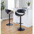 Lakyia Adjustable Faux Leather Bar Stool with Rounded T Footrest (Set of 2)-93302582-93302587