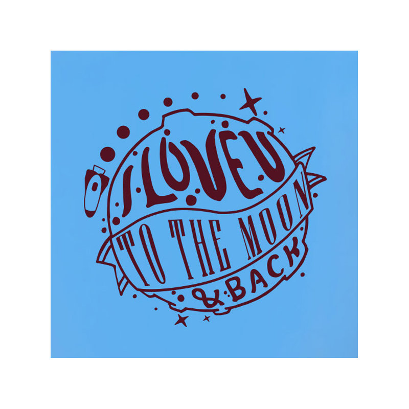 Non-Wall Damaging Wall Decal, Burgundy