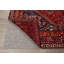 Tapis unique en laine noué à la main style Shiraz des années 1970 de 7 pi 2 po x 10 pi 8 po rouge / bleu Omena