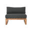 Venice Outdoor Teak Armless Lounge Chair-228065360