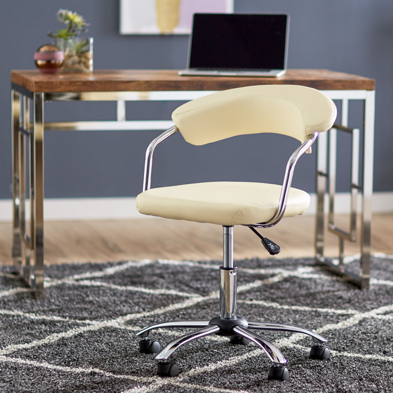 Ebern Designs Task Chair, Cream
